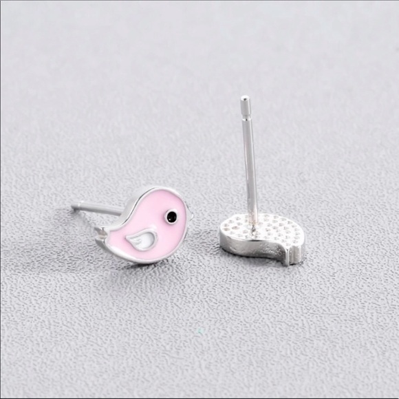 BOGO Tiny Bird Earrings - Picture 3 of 6
